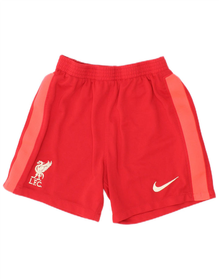 Nike Liverpool Sportshorts für Jungen, 5–6 Jahre, Mittelrotes Farbblock-Polyester