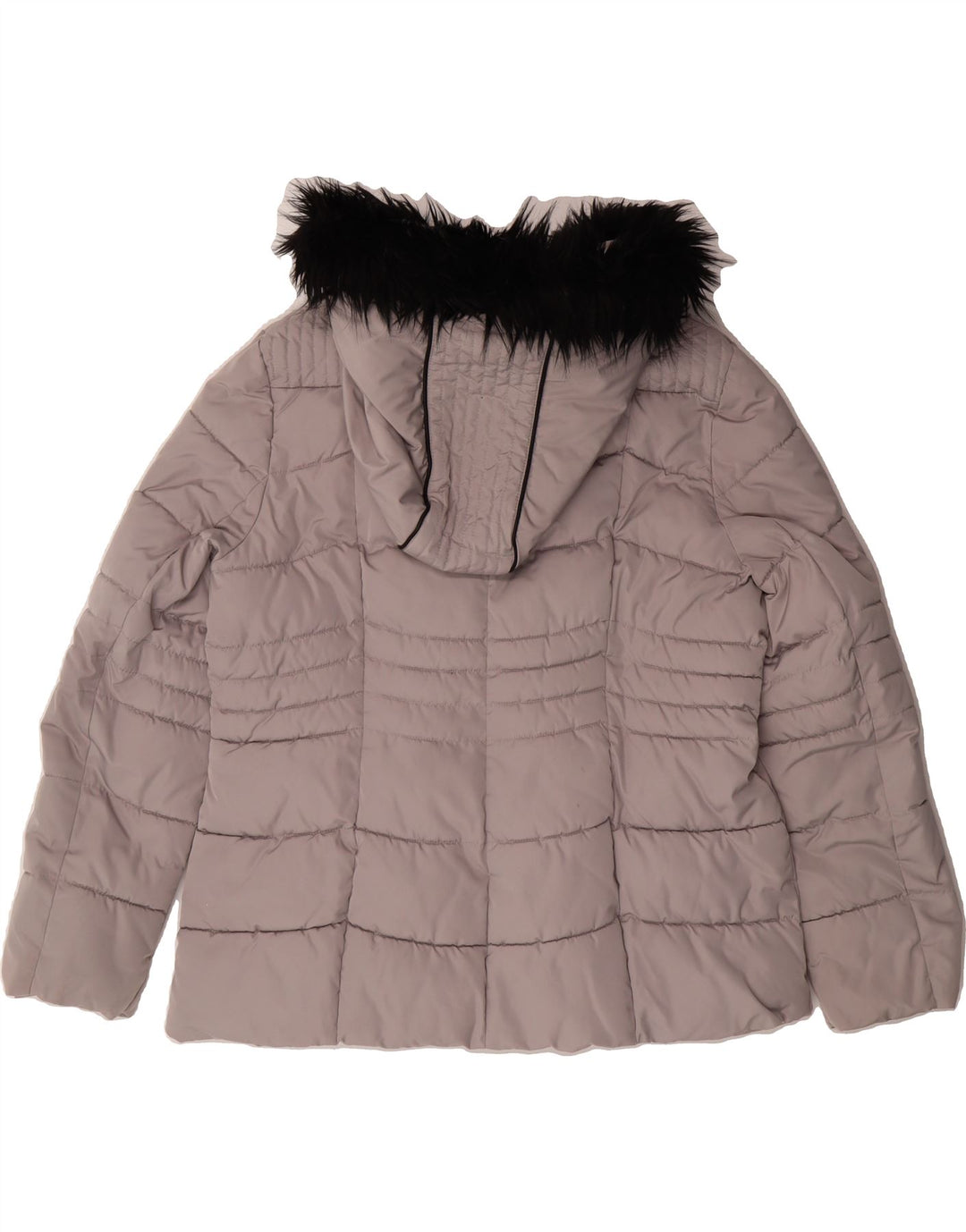 GUESS Womens Hooded Padded Jacket UK 18 XL Purple Polyester Vintage Guess and Second-Hand Guess from Messina Hembry 