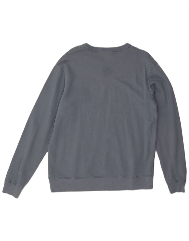 Zara Mens Sweatshirt Jumper Large Blue Cotton