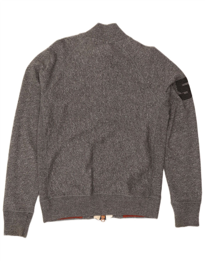 Superdry Veste de Survêtement Graphique Homme Grand Gris Coton
