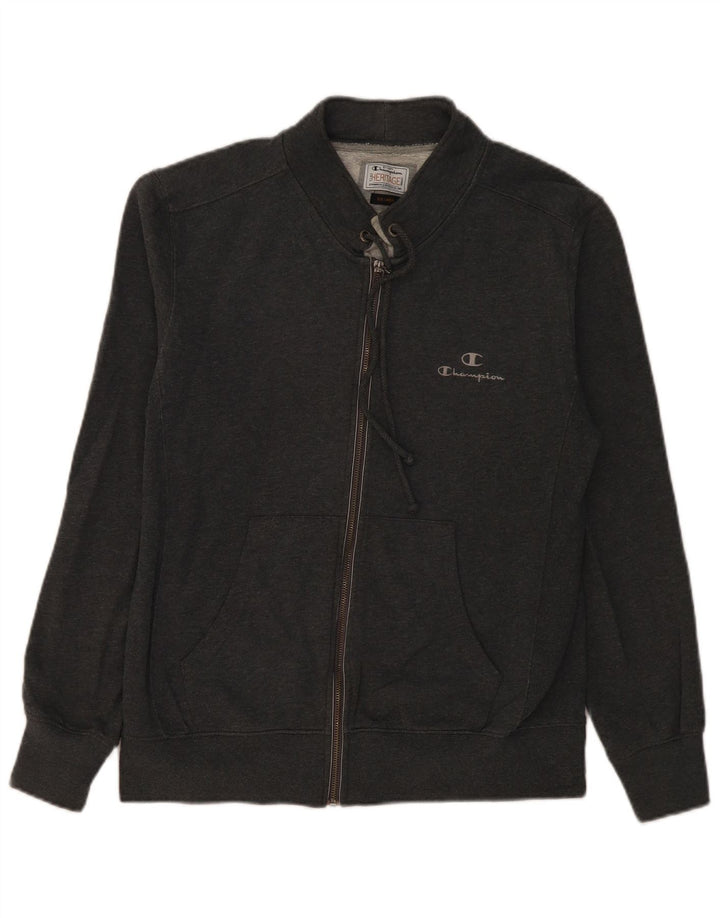 CHAMPION Mens Tracksuit Top Jacket Large Grey