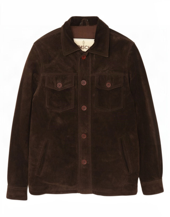 Braschi Mens Suede Jacket UK 40 Large Brown
