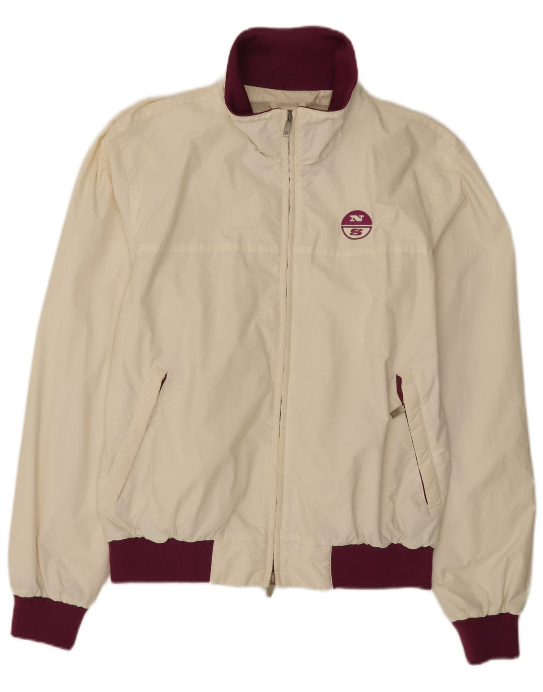 North Sails Herre Bomber Jacket Large White Colourblock Polyamid