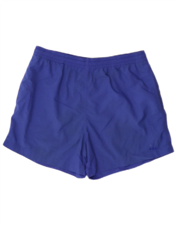 FILA Mens Sport Shorts IT 50 Large  Blue Polyamide