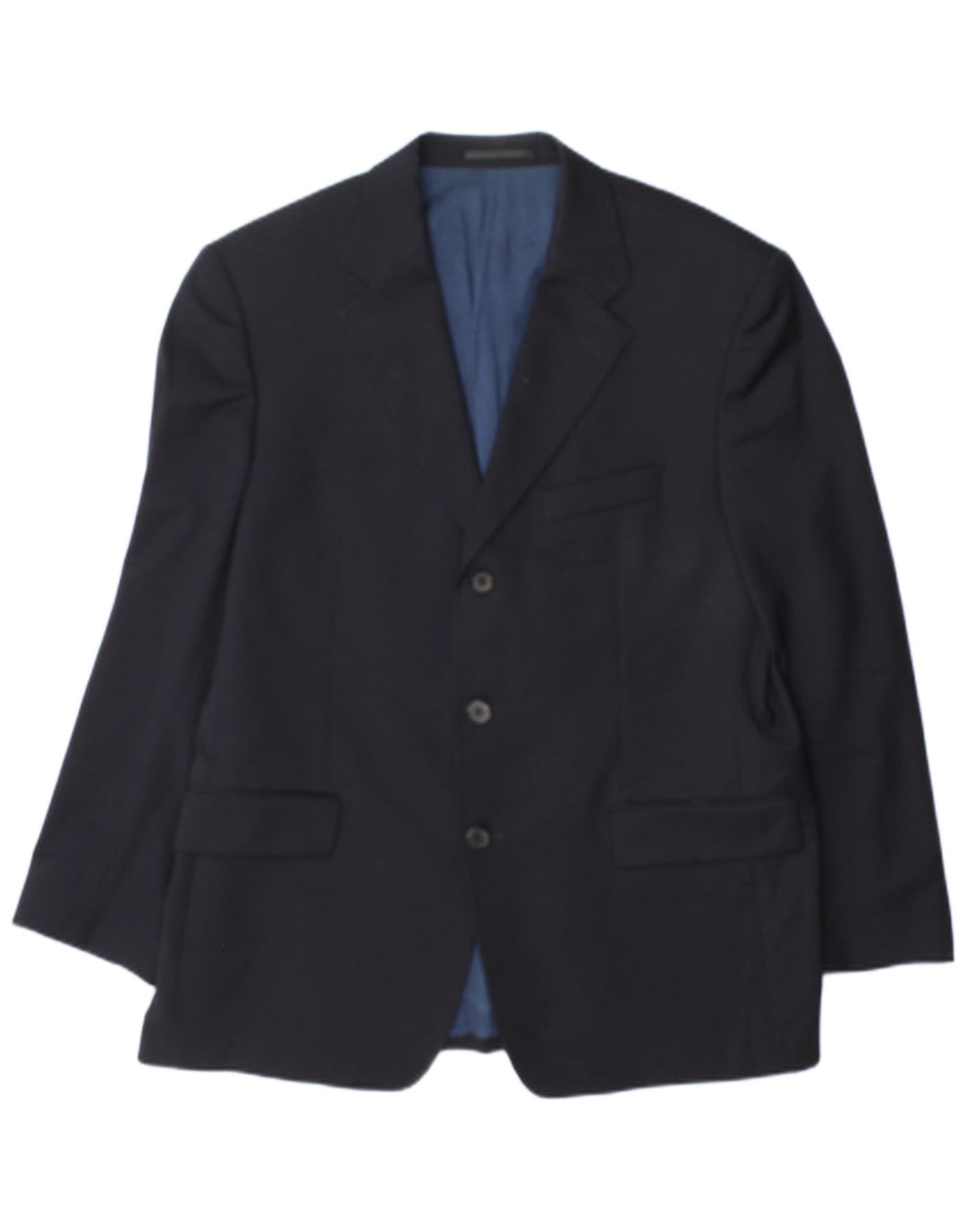 Hugo Boss Mens 3 Button Blazer Jacket UK 38 Medium Navy Blue