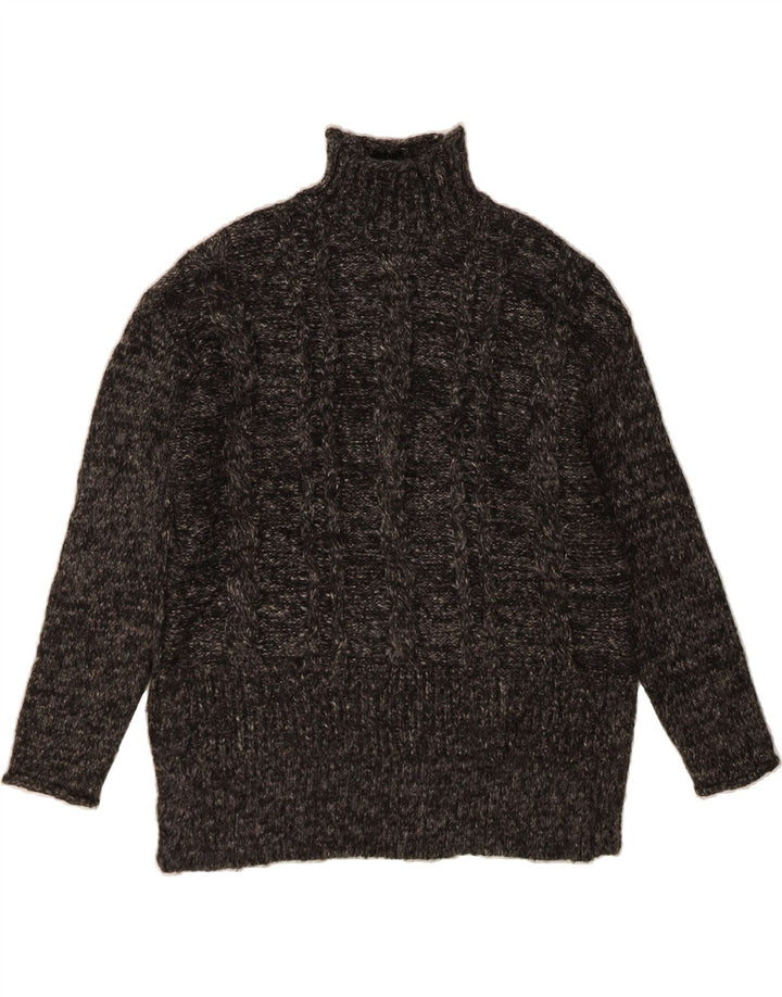 FOREVER 21 Womens Turtle Neck Jumper Sweater UK 14 Medium Grey Flecked Vintage Forever 21 and Second-Hand Forever 21 from Messina Hembry 