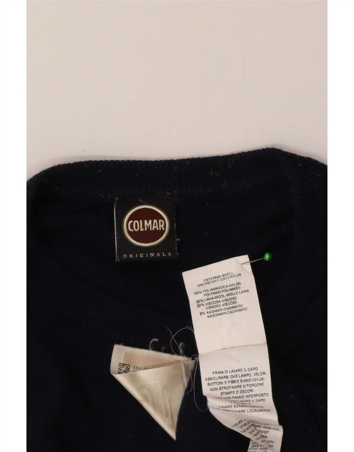 Colmar Mens Crew Neck Jumper Sweater Large Navy Blue Polyamide