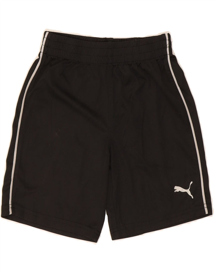 PUMA Boys Graphic Sport Shorts 4-5 Years Black Vintage Puma and Second-Hand Puma from Messina Hembry 