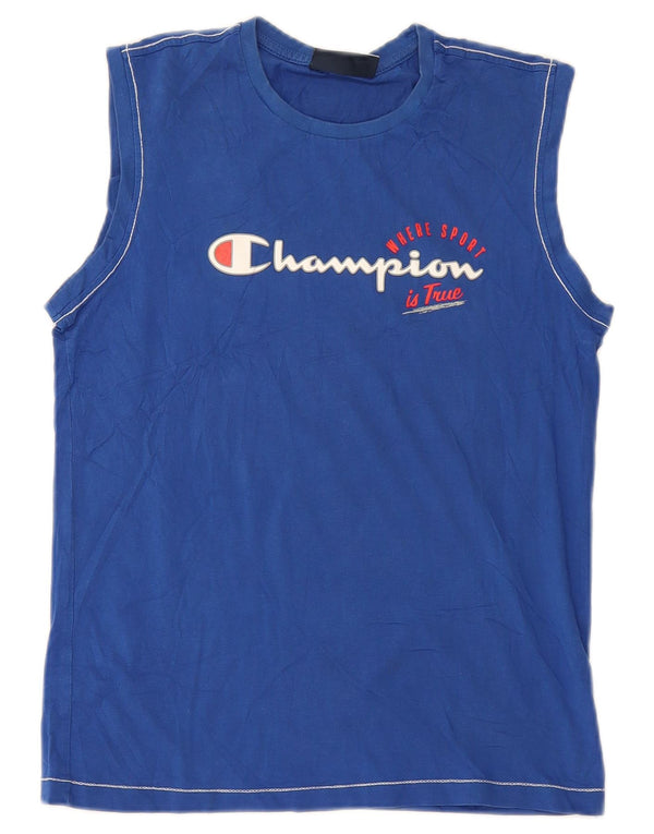 Champion Boys Grafisk Vest Top 13-14 år XL Blå