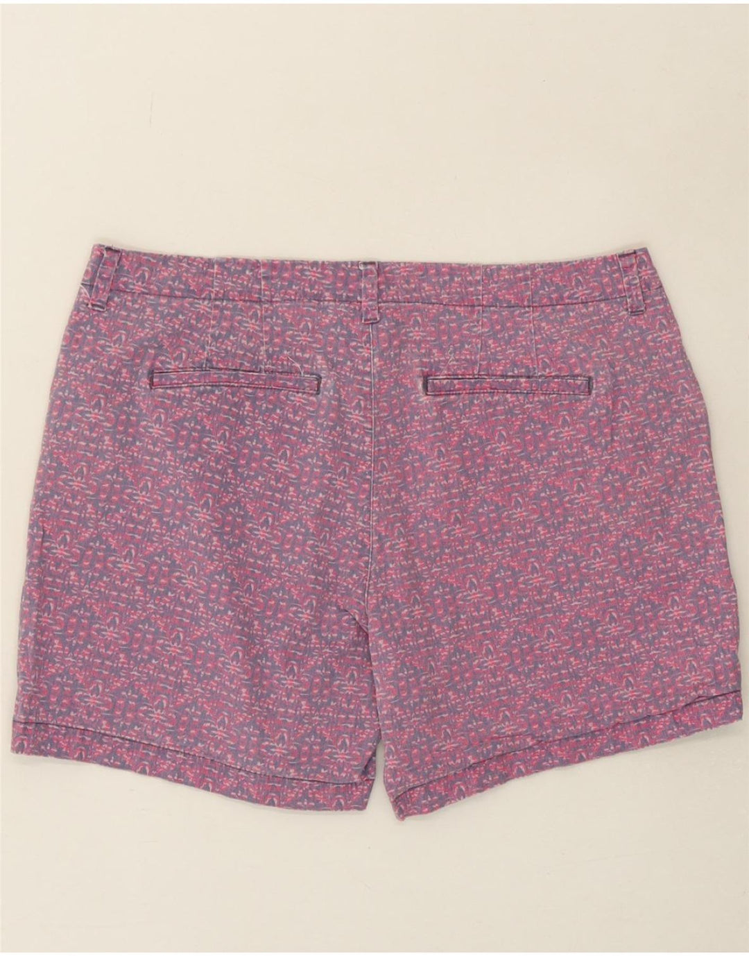 LEE Womens Abstract Pattern Casual Shorts US 18 2XL W40 Pink Vintage Lee and Second-Hand Lee from Messina Hembry 