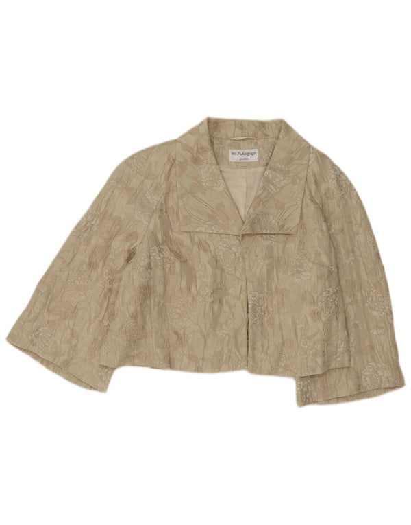 Marks & Spencer Γυναικείο μπουφάν Bolero Autograph UK 16 Large Beige Floral