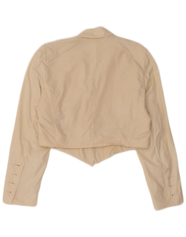 Giacca Bolero aperto da donna Escada EU 36 piccolo cotone beige