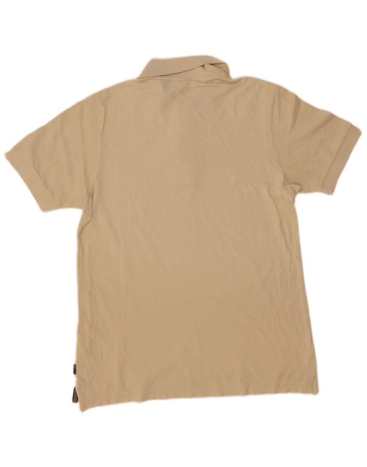 Adidas Mens Polo Shirt Small Beige Cotton