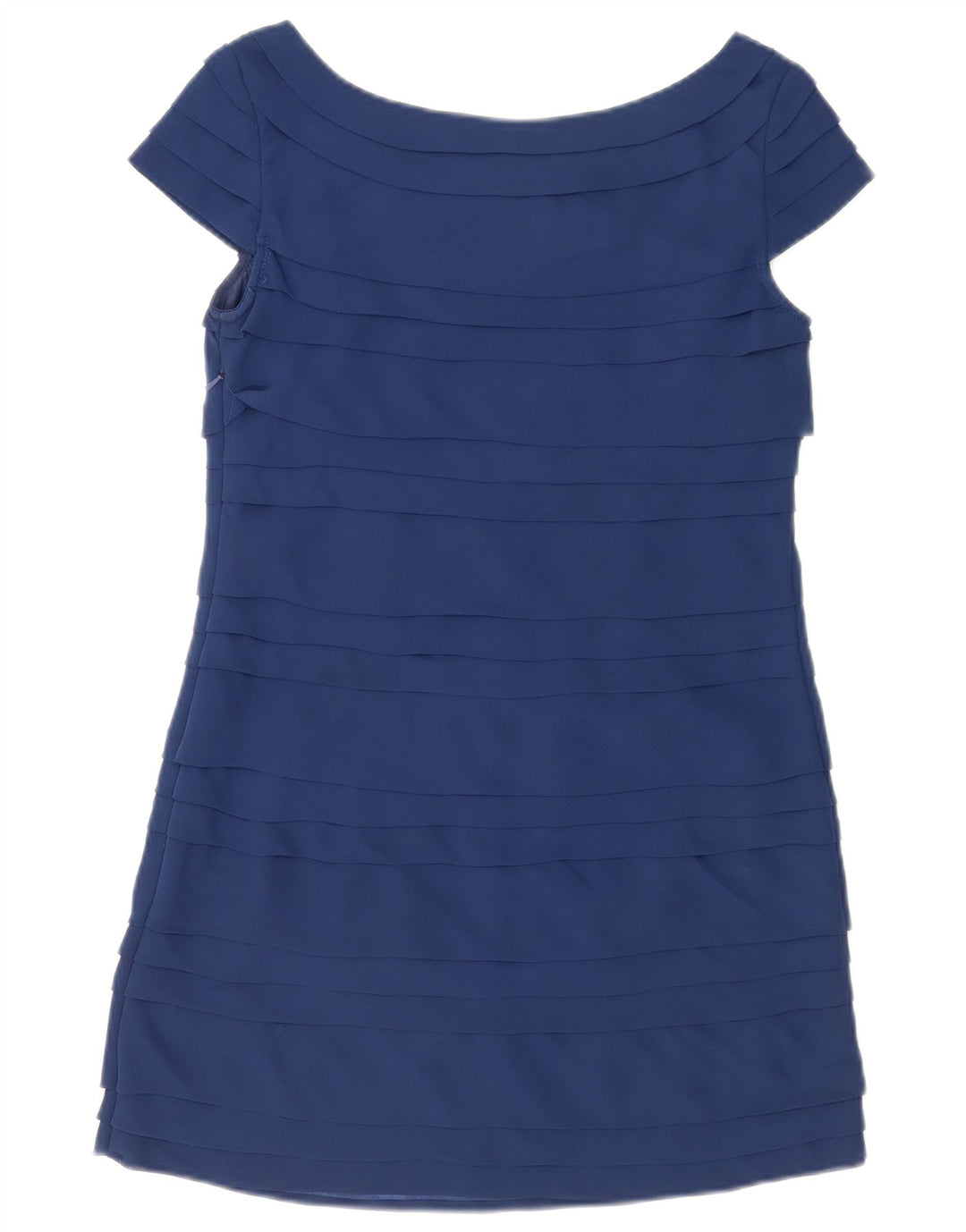 French Connection Womens Sheath Dress UK 10 Small Blue Polyester