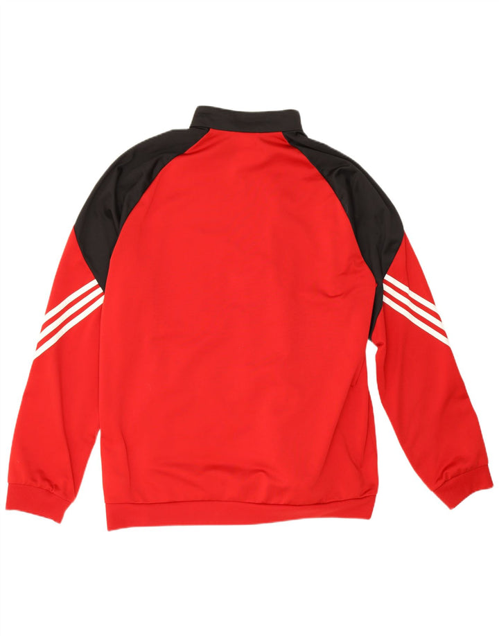 Adidas Hombre Chándal Top Jacket XL Rojo Colorblock Poliéster