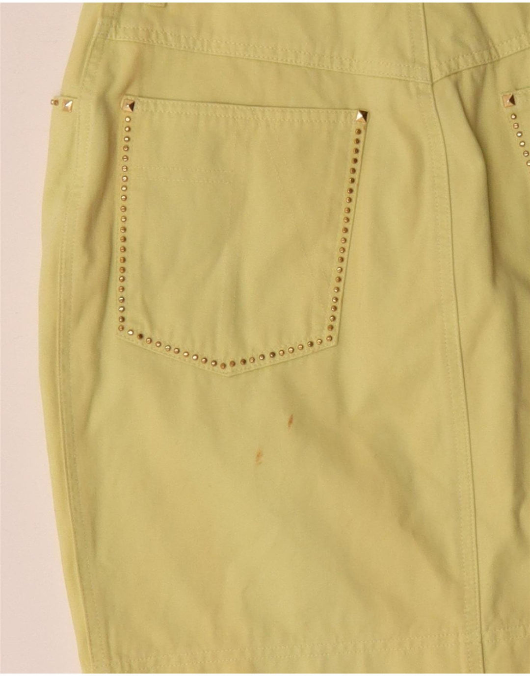 Laurel Womens Mini Skirt EU 38 Medium W28 Yellow Cotton