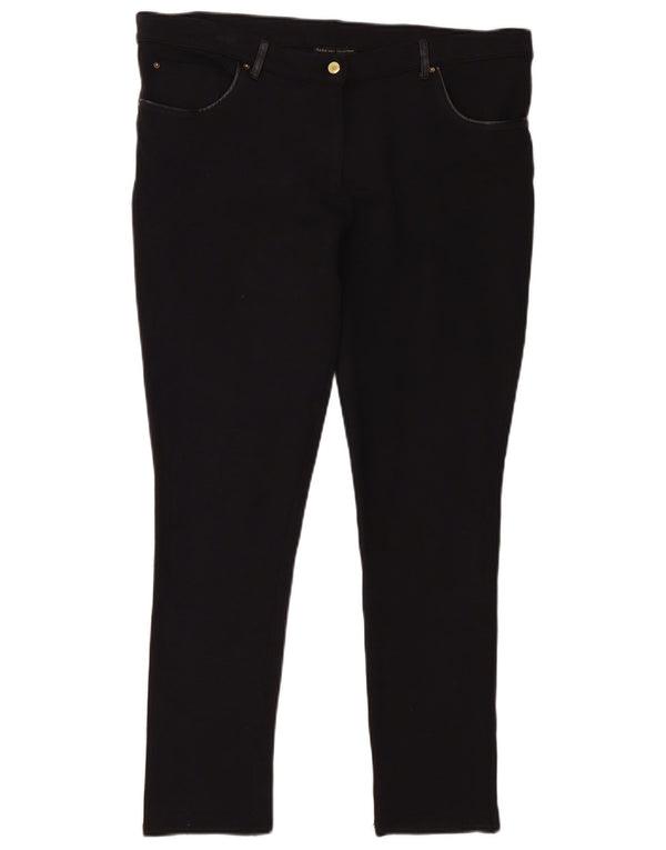 Zara Pantalon décontracté skinny pour femme Large W30 L27 Noir