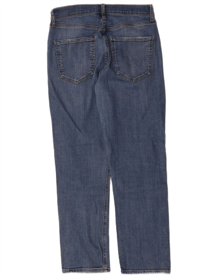 Zara Damen Straight Jeans EU 40 Medium W30 L27 Blau