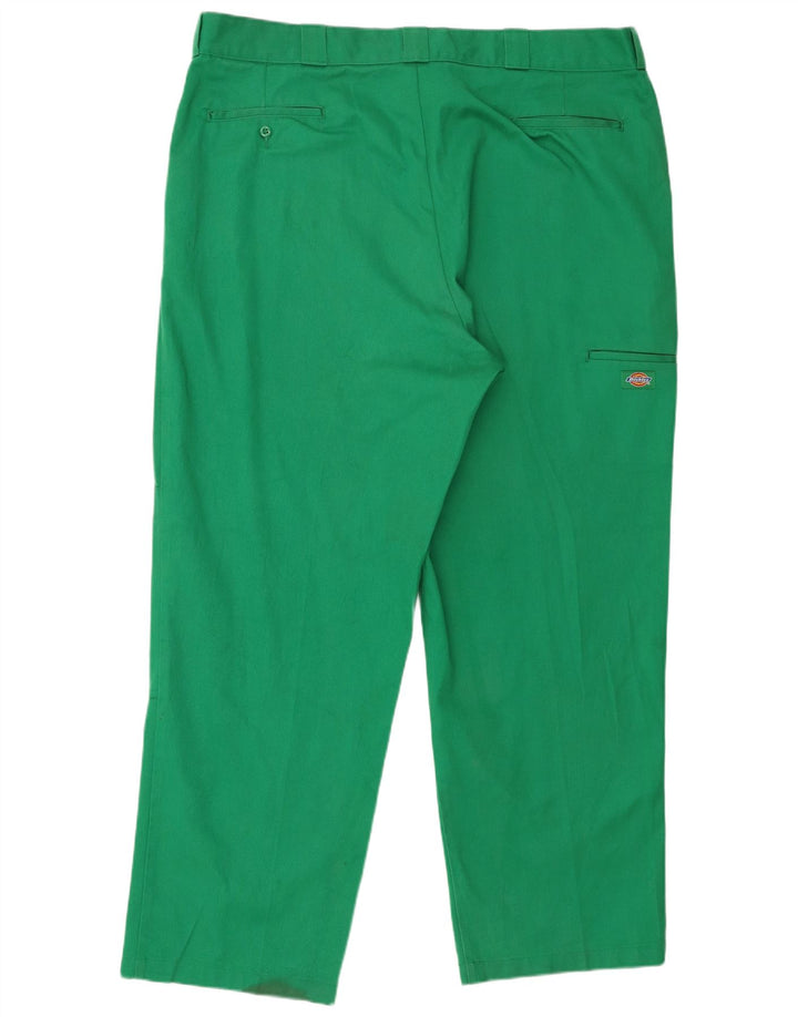 Pantaloni cargo dritti da uomo Dickies W44 L32 poliestere verde