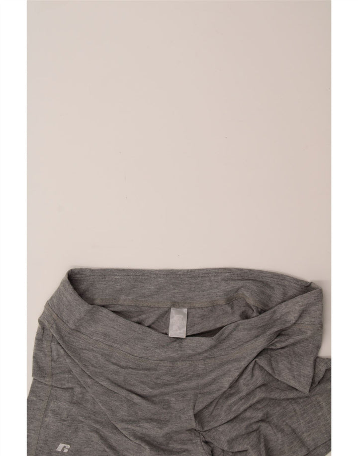 RUSSELL ATHLETIC Womens Sport Shorts UK 16 Large Grey Polyester Vintage Russell Athletic and Second-Hand Russell Athletic from Messina Hembry 