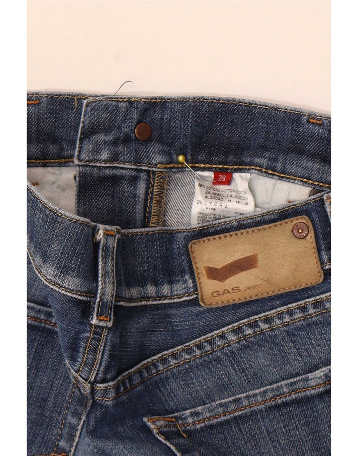 Gas Womens Bootcut Jeans W29 L34 Blue Cotton