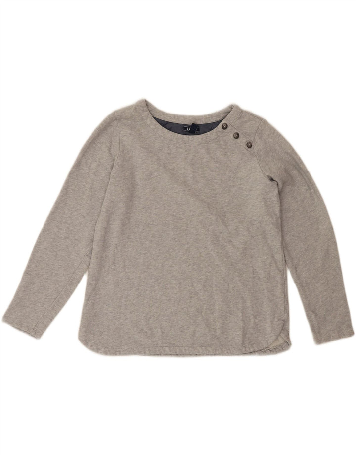 IZOD Womens Sweatshirt Jumper UK 16 Large Grey Cotton Vintage Izod and Second-Hand Izod from Messina Hembry 