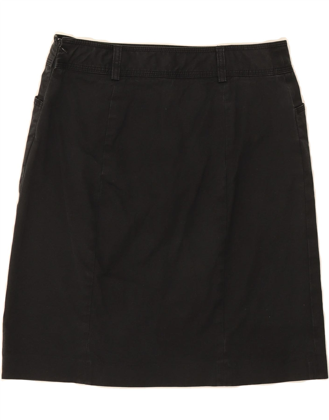 J. CREW Womens A-Line Skirt US 6 Medium W30 Black Cotton Vintage J. Crew and Second-Hand J. Crew from Messina Hembry 