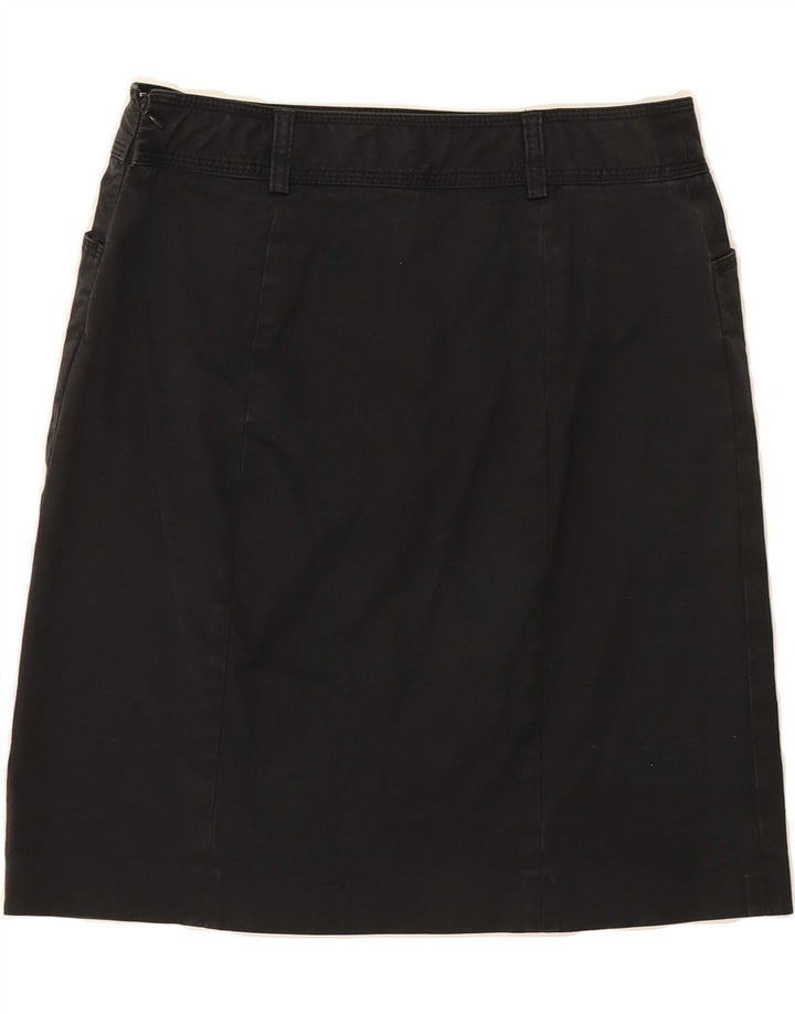 J. CREW Womens A-Line Skirt US 6 Medium W30 Black Cotton Vintage J. Crew and Second-Hand J. Crew from Messina Hembry 