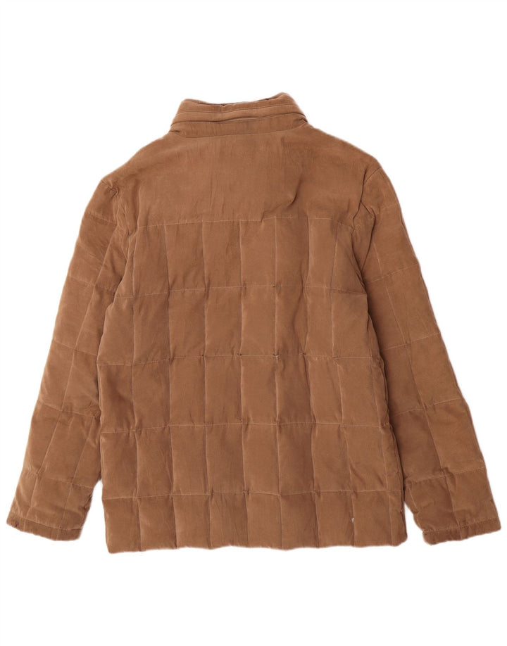 Pal Zileri Herre hættepolstret jakke IT 50 Stor brun polyester