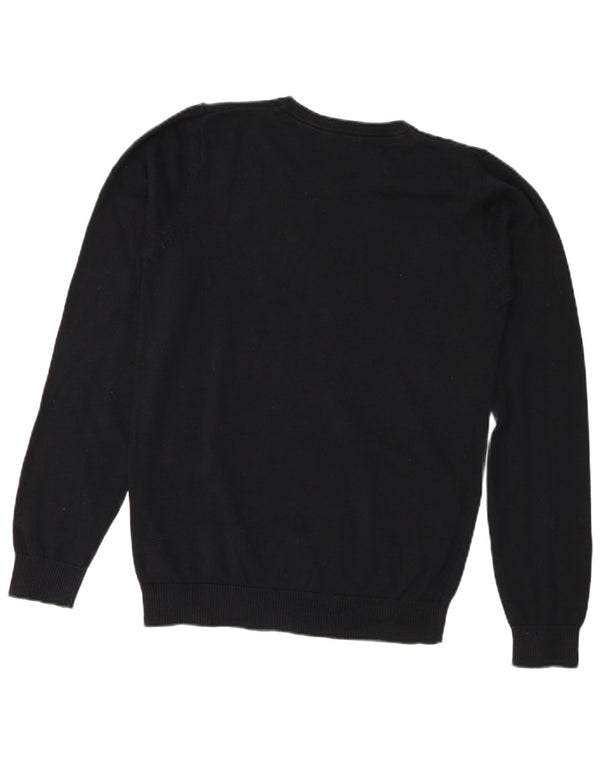 Marks & Spencer Boys V-Neck Jumper Sweater 14-15 Years Black Cotton