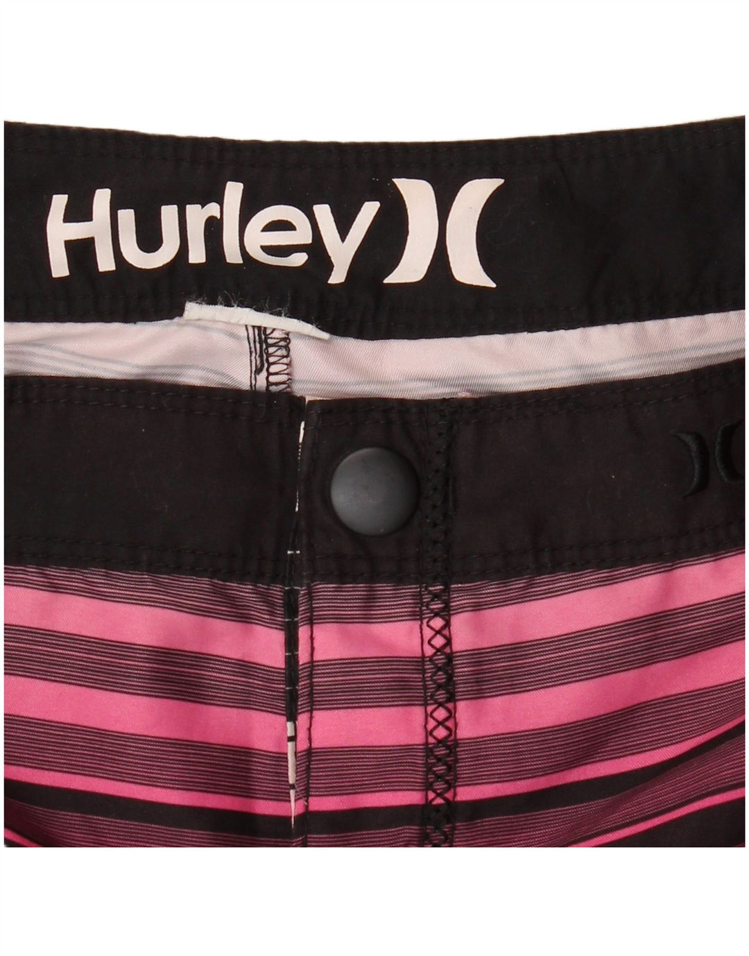 HURLEY Badeshorts til mænd Medium flerfarvet stribet polyester
