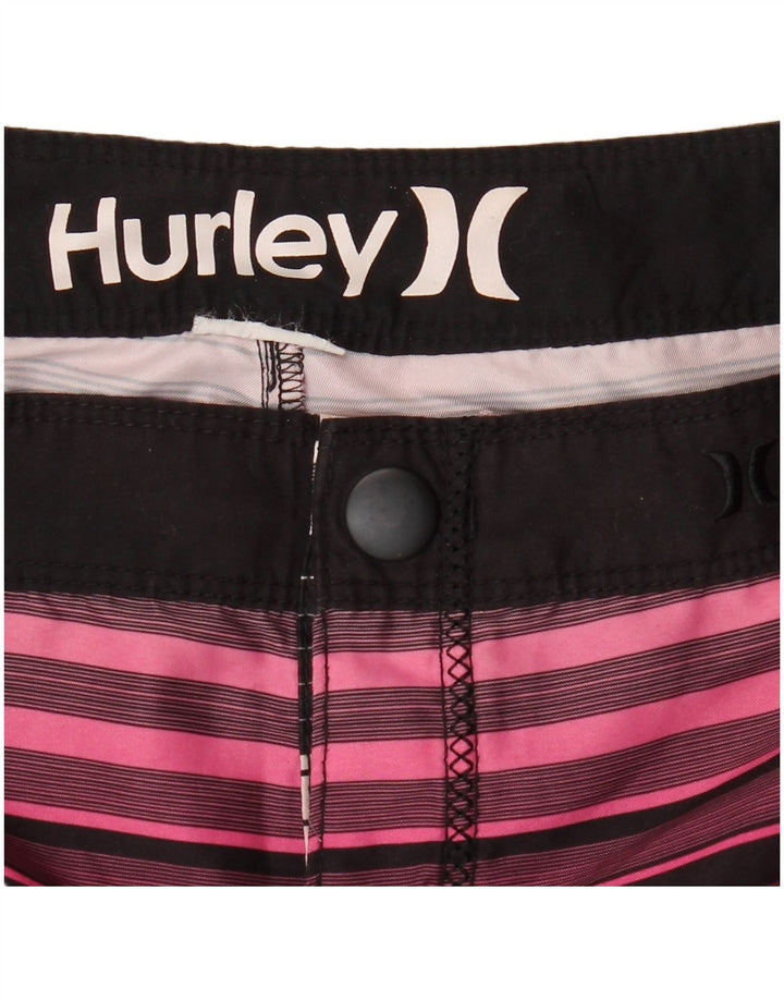 HURLEY Badeshorts til mænd Medium flerfarvet stribet polyester