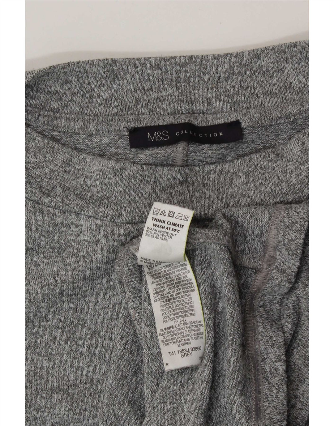 Marks & Spencer Womens Blouse Top UK 20 2XL  Grey Flecked Polyester