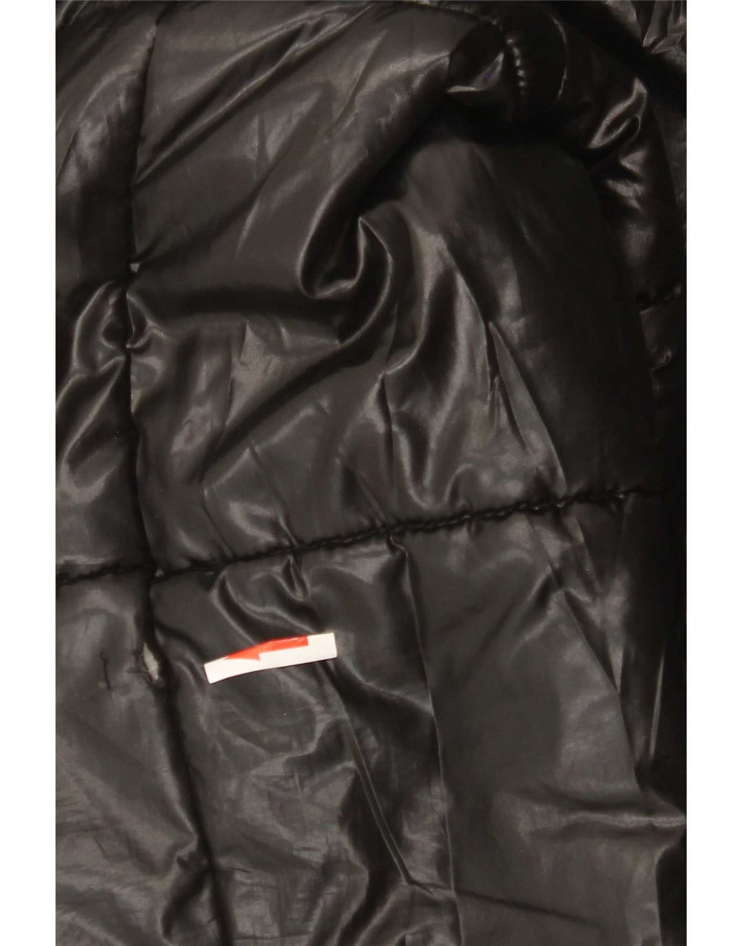 Zara Hombre Chaqueta Acolchada UK 40 Grande Poliéster Negro