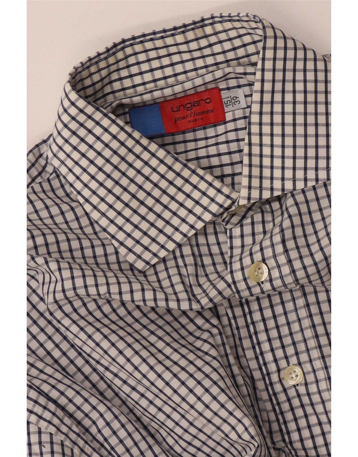 Cămașă pentru bărbați Ungaro Mărimea 39 15 1/2 Medium Alb Check