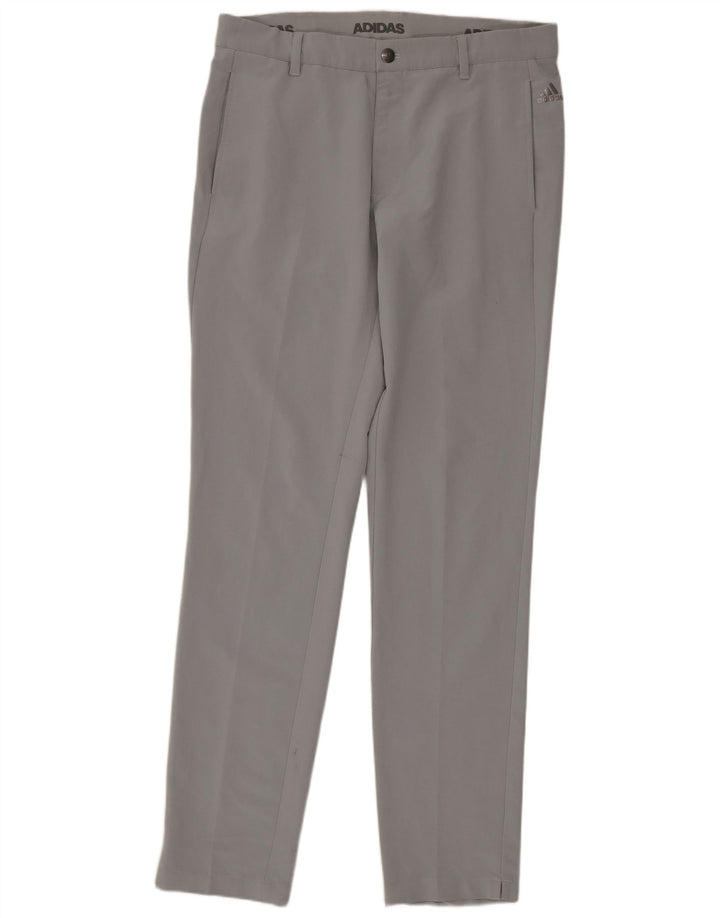Adidas Slim Chino-bukser til kvinder W32 L34 Grå polyester