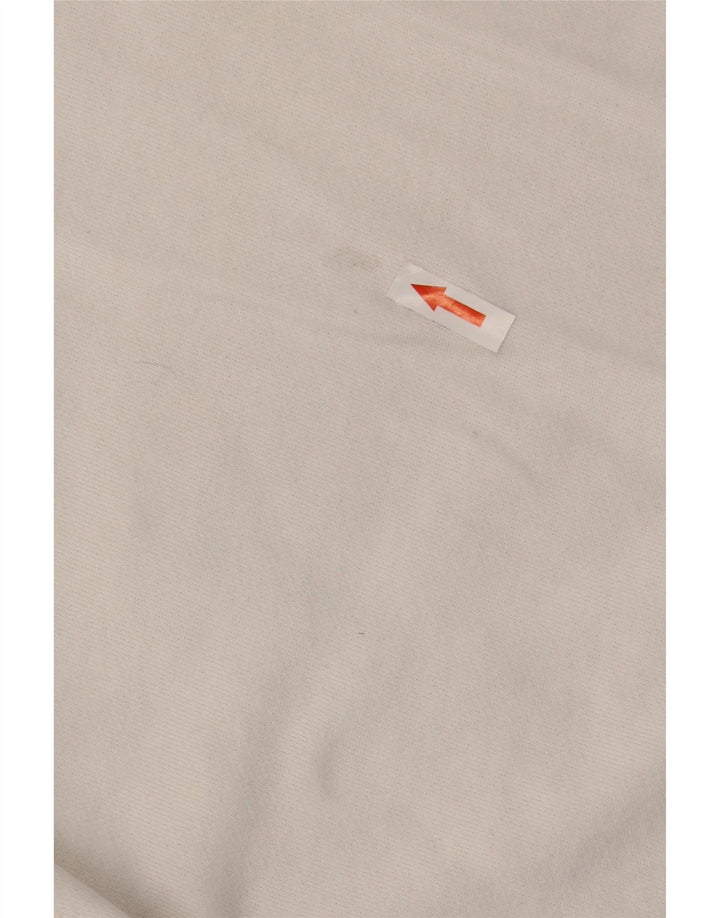Zara Womens Oversized Sweatshirt Jumper UK 10 Small White Cotton