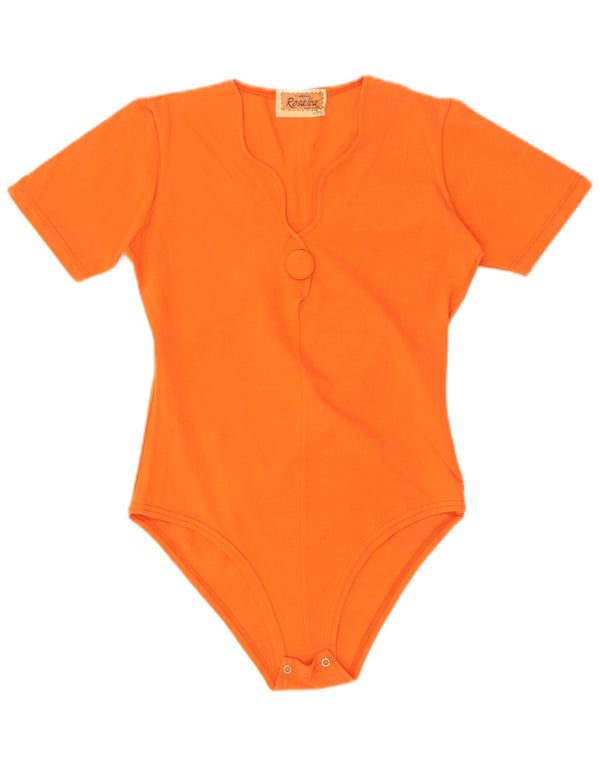 vintage Womens Body UK 8 Petit Orange