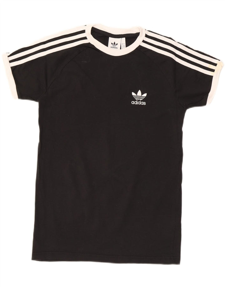 ADIDAS Mens T-Shirt Top Small Black Cotton Vintage Adidas and Second-Hand Adidas from Messina Hembry 