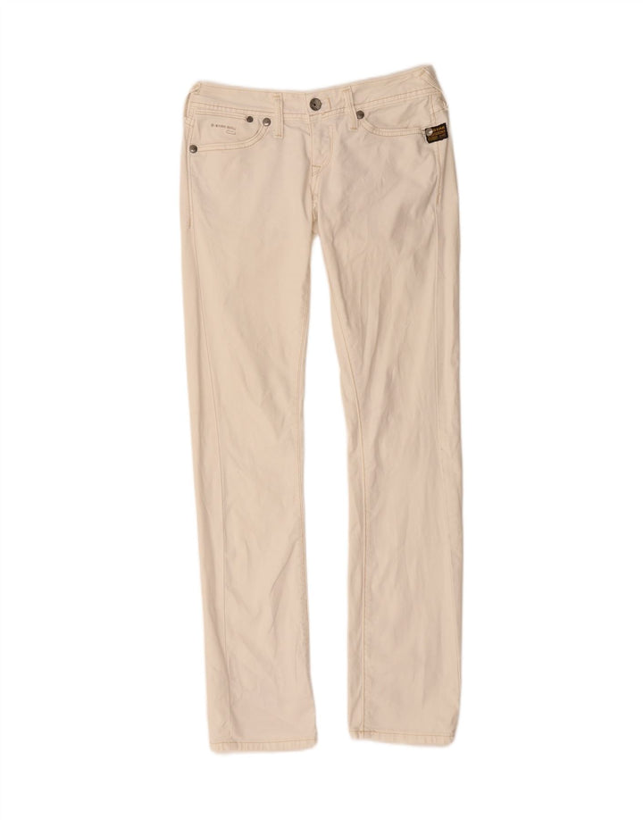 G-STAR Womens Slim Jeans W28 L33 Off White Cotton Vintage G-Star and Second-Hand G-Star from Messina Hembry 