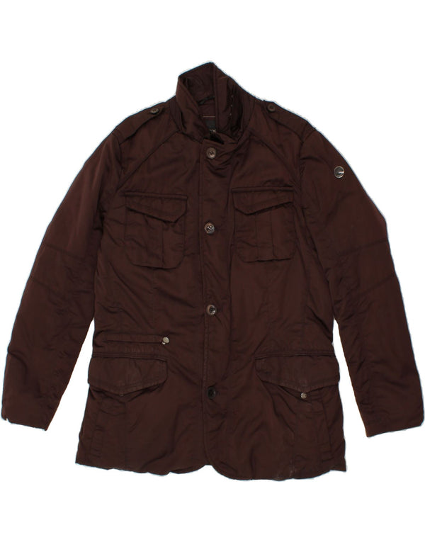Giacca imbottita militare da uomo GEO SPIRIT IT 56 3XL Poliestere marrone