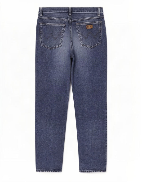 Wrangler Damen-Jeans mit hoher Taille, gerade, W32, L32, blaue Baumwolle