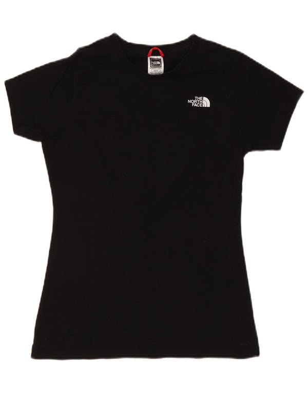 The North Face Womens T-Shirt Top UK 6 XS Black Cotton