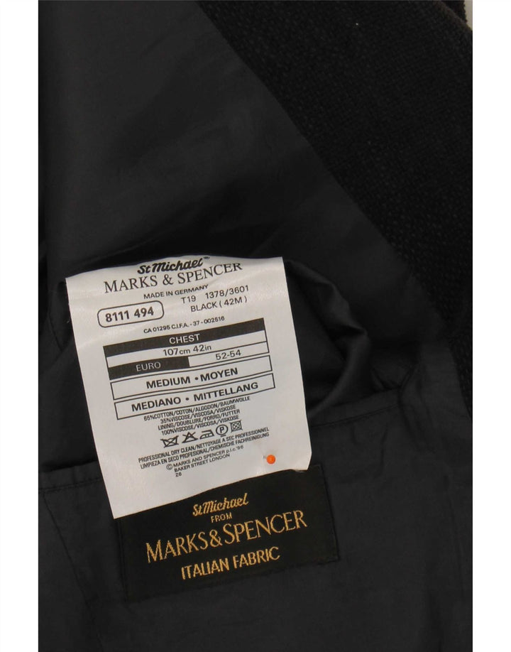 Marks & Spencer muška jakna St. Michael Blazer UK 42 Velike crne fleke