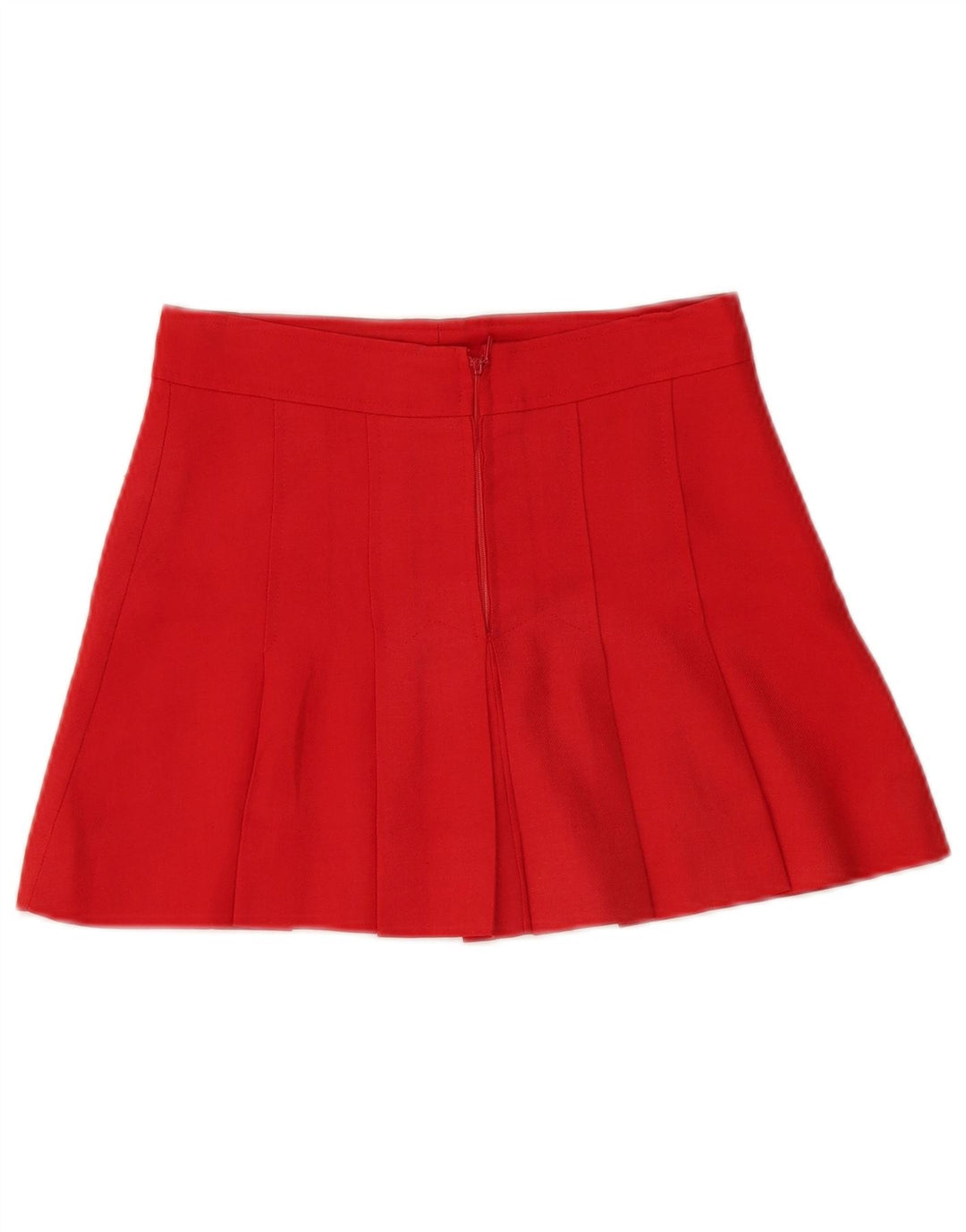 Vintage Womens Mini A-Line Skirt W28 Medium Red