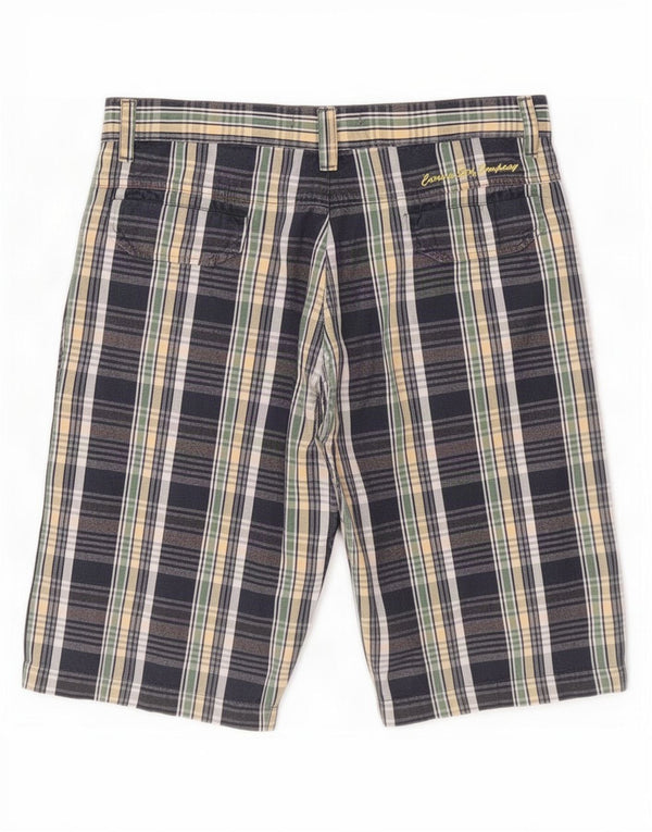 Carrera Mens Chino Shorts Large W36 Multicoloured Plaid Cotton