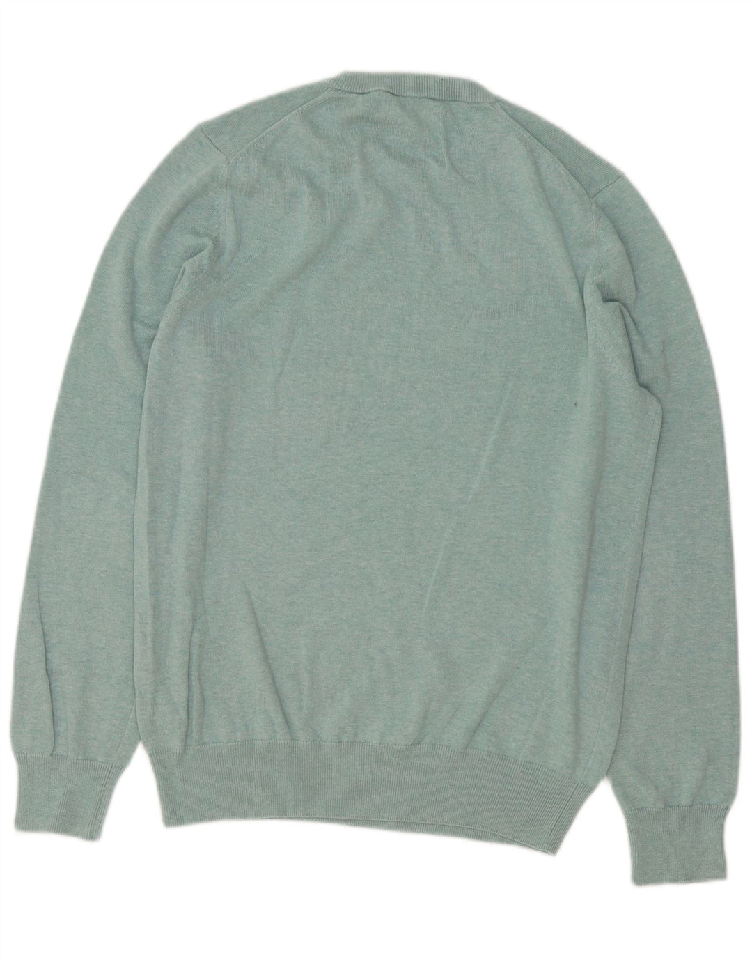 Marks & Spencer Mens Crew Neck Jumper Sweater Medium Blue Cotton