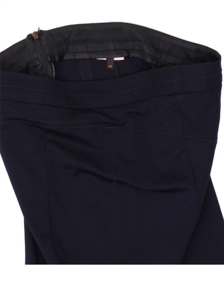 TRUSSARDI Womens Pencil Skirt IT 44 Medium W28 Navy Blue Vintage Trussardi and Second-Hand Trussardi from Messina Hembry 