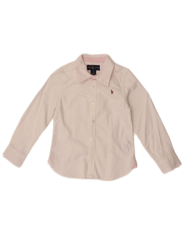 RALPH LAUREN Girls Shirt 4-5 Years Pink Cotton