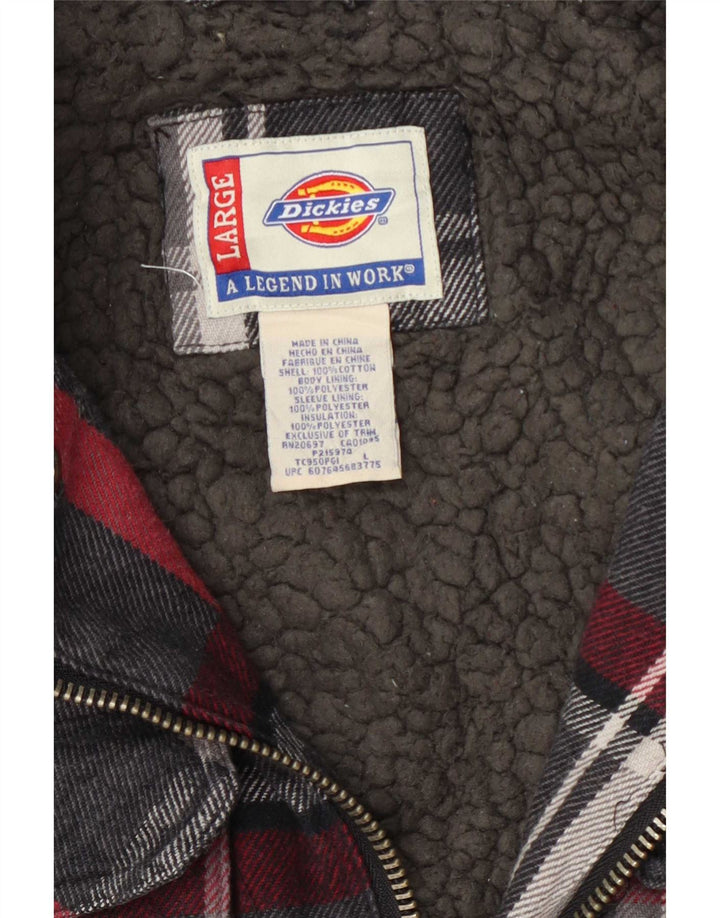 Dickies Herren-Sherpa-Utility-Jacke, UK 40, groß, mehrfarbig, kariert, Baumwolle